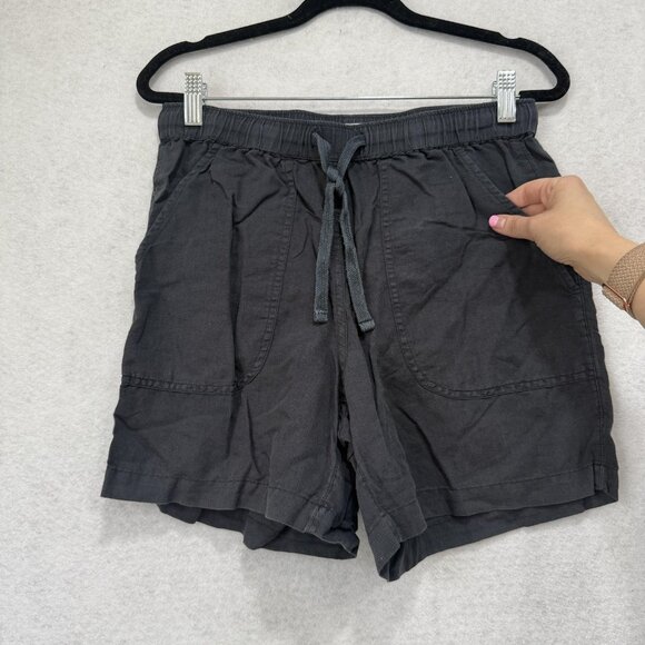 Bridge & Burn Shorts Womens Small Gray Linen Organic Cotton Sustainable Pockets - Picture 5 of 10